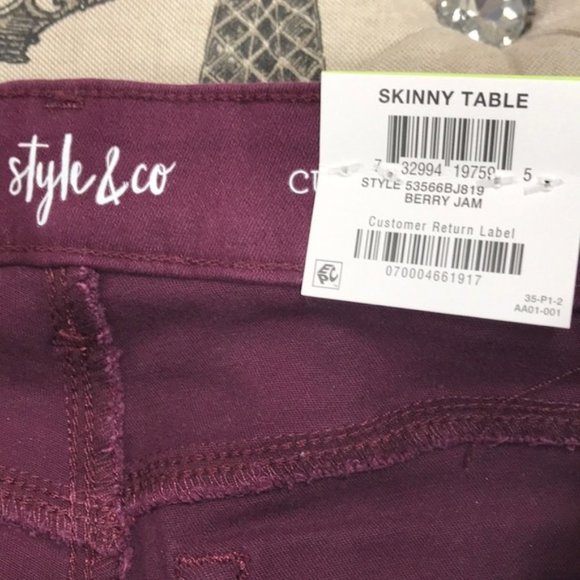 Style & Co Curvy-Fit Skinny Fashion Jeans - Picture 6 of 8